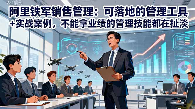 阿里铁军销售管理:可落地的管理工具+实战案例,不能拿业绩的管理都在扯淡-禾风丰