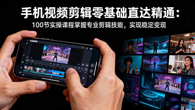 手机视频剪辑零基础直达精通:100节实操课程掌握专业剪辑技能,实现稳...-玛雅星