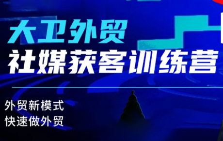 大卫老师·外贸社媒获客独家训练营(更新)-禾风丰