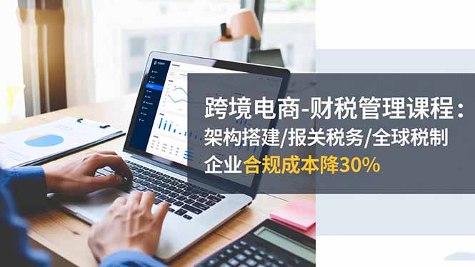 跨境电商-财税管理课程:架构搭建/报关税务/全球税制,企业合规成本降30%-禾风丰