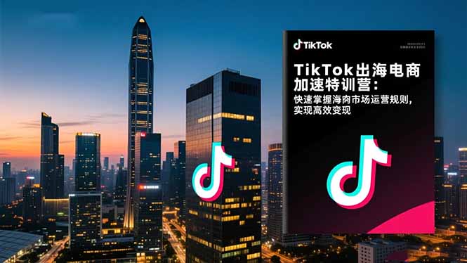 TikTok出海电商加速特训营:快速掌握海外市场运营规则,实现高效变现-禾风丰
