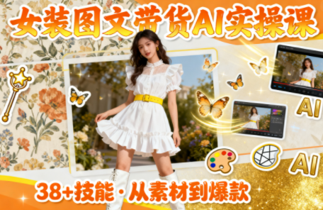 女装图文带货的AI实操课-禾风丰